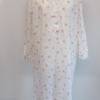 True Vintage romantisches Damen Nachtkleid XL 44 46 Nachthemd Millefleur Blumen Weiß Shabby Bild 2