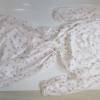 True Vintage romantisches Damen Nachtkleid XL 44 46 Nachthemd Millefleur Blumen Weiß Shabby Bild 5