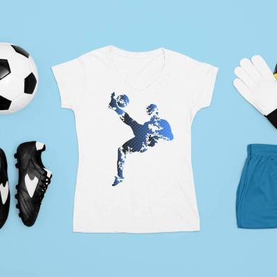 Plotterdatei Fußball, Fußballspieler, Silhouetten, 5 Designs