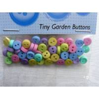 Dress it up Knöpfe     klein und rund      (1 Pck.)   Tiny Garden Buttons   Kinderknöpfe Bild 1