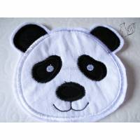 Panda-Gesicht - Aufnäher in verschiedenen Größen (S-XL) - Bügelbild Bild 1