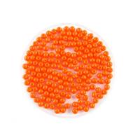 100 Glasperlen - rund 4 mm orange opak Bild 1