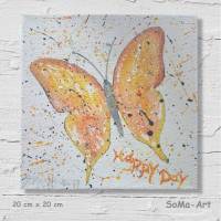 Acrylbilder  ** Butterfly **, Schmetterling, Dekoration, Wandbild, SoMa-Art Bild 1