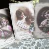3 wunderschöne Grußkarten / Postkarten als Set, in feinem Vintage Stil und zarten Pastellfarben Bild 5