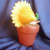 Sonnenblume,Baby mit Blumentopf,Gelb,Babyfigur,Kostüm, Bild 3