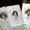 Tolles 3-er Postkarten / Grußkarten Set mit romantischen Vintage Motiven in feinem französischen Stil. Bild 3
