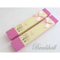2 Geschenkschachteln, Schachteln, Schmuckverpackung Pink Gelb mit Motiv, Schleife Rosa Bild 1