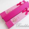 2 Geschenkschachteln, Schachteln, Schmuckverpackung Rosa mit Motiv, Schleife Pink Bild 4