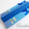 2 Geschenkschachteln, Schachteln, Schmuckverpackung Blau mit Motiv, Schleife Dunkelblau Bild 4