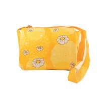 Kindergartentasche Tasche Blumen gelb weiß kariert Karo Blume handmade Bild 1