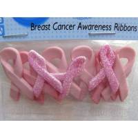 Dress it up Knöpfe     Schleife     (1 Pck.)    Breast Cancer Awareness Ribbons       Kinderknöpfe Bild 1
