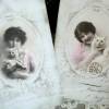 3 Postkarten / Grußkarten / Deko Karten Set, mit romantischen Vintage Motiven in feinem französischen Stil. Bild 5