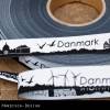 Danmark/Dänemark Skyline Webband schwarz/weiß Bild 2