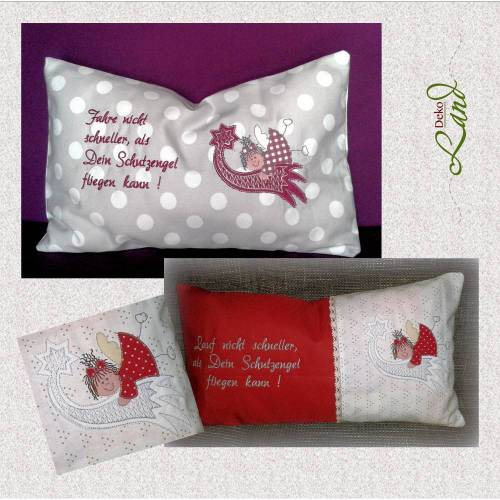 Stickdatei Applikation Schutzengel Set