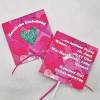 Kindergeburtstag Geburtstag Herz-Lolli-Einladung Herzen in pink Bild 3