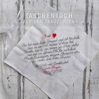 Freudentränen-Taschentuch - Stickerei - Wunschtext - Gastgeschenk - Hochzeit - bis 300 Zeichen Bild 8