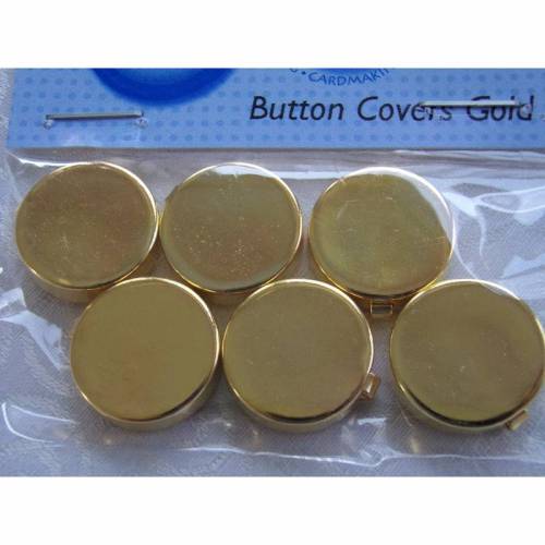 Dress it up Buttons     (1 Pck.)     Button Covers Gold