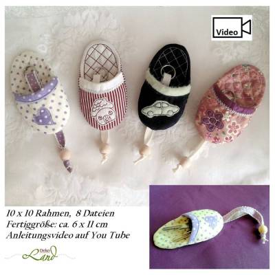 ITH Stickdatei Schlüssel-Puschen 10 x 10