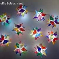 Origami Bastelset Bascetta 10 Sterne transparent/bunt 5,0 cm x 5,0 cm Bild 5