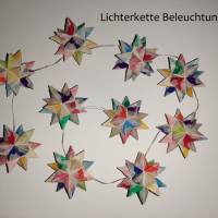 Origami Bastelset Bascetta 10 Sterne transparent/bunt 5,0 cm x 5,0 cm Bild 6