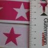 1 m Gummiband Taillenband Elastic Sterne Doubleface  rosa/pink 40mm Oeko-Tex Standard 100 (1m/2,50 €) Bild 2