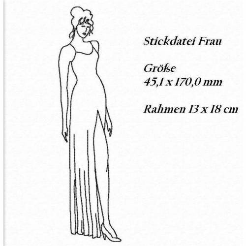 Stickdatei Frau