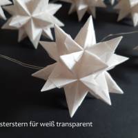 Origami Bastelset Bascetta 10 Sterne transparent, 3 Größen zur Wahl Bild 2