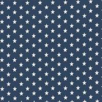 Jersey Sterne jeansblau-weiß Bild 1