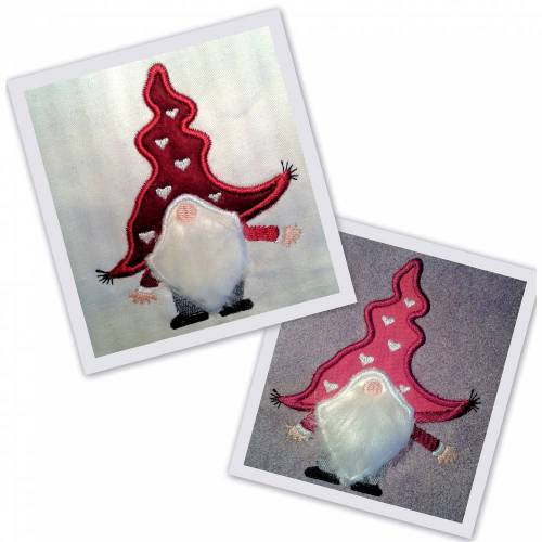 Stickdatei Applikation Wichtel