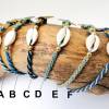 Makramee - Armbänder mit Kauri - Muschel und Messing - Fluke Bild 2