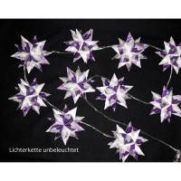 Origami Bastelset Bascetta 10 Sterne transparent/lila 5,0 cm x 5,0 cm Bild 3