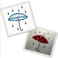 Stickdatei Applikation Regenschirm Bild 1