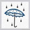 Stickdatei Applikation Regenschirm Bild 3