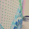 Stoffkörbchen Utensilo  Patchwork blau weiß rosa kariert Karo handmade Bild 3