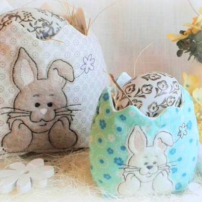 ITH Stickdatei Osternest 13x18