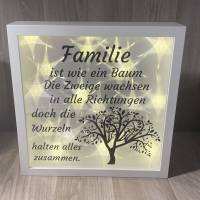 Beleuchteter Bilderrahmen "Familie ist wie ein Baum..." Bild 1