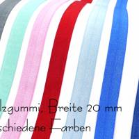 2 Meter Falzgummi / Einfassband / elastisches Schrägband - verschiedene Farben zur Auswahl Bild 1
