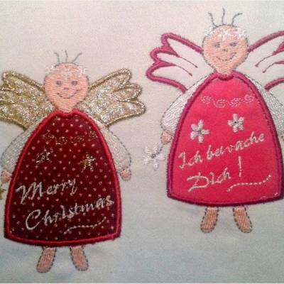 Stickdateien Applikation Engel