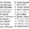 Schiefertürschild Familie personalisiert mit Namen, Schieferschild handbemalt, Namensschild, Haustürschild Bild 3