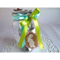 Schwangerschaft / Schwangerschafts-Survival-Kit / Befülltes Glas mit Bügelverschluss für die Schwangere Bild 1