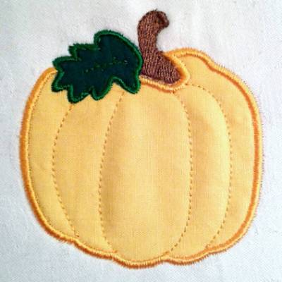 Stickdatei Applikation Kürbis