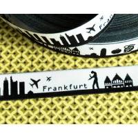 Frankfurt (am Main) Skyline Webband schwarz Bild 2
