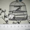 A.U Maison Wachstuch Oilcloth Birdcage,Vogelkäfig  Oeko-Tex Standard 100   ( 1m/18,-€) Bild 2