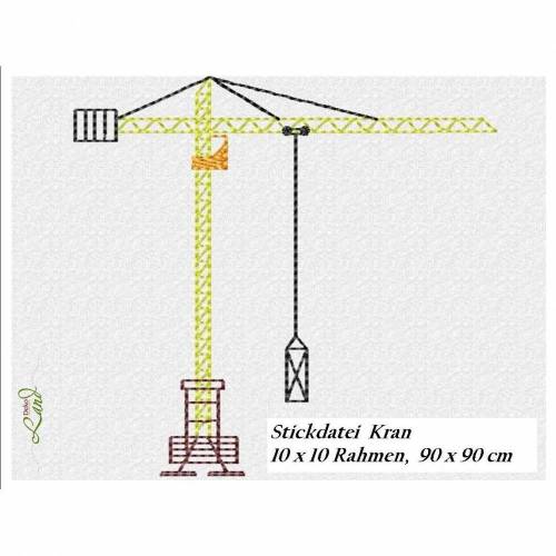 Stickdatei Kran