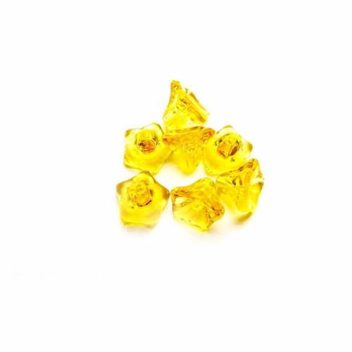 10 Glasperlen Morning Glory 7 x 9 mm - Farbwahl