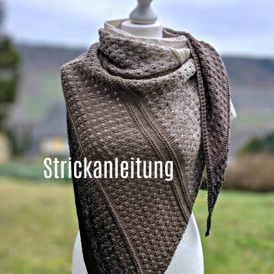 Strickanleitung Lizas Tuch Café Latte