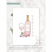 Poster "In vino veritas" A4 digital download Bild 1