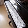Tastenläufer für Klavier Keyboard Piano Musik weiß schwarz Längenwahl x Breite 15,5 cm Tastaturabdeckung Klavierabdeckung Tastatur Klaviatur Bild 3