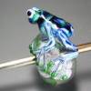 Glasperle "Frosch", lampwork Bild 4