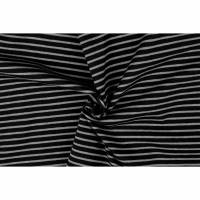 14,90 Euro/m Jersey Ringel, Streifen, grau-schwarz Bild 1